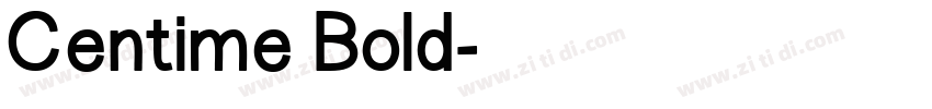 Centime Bold字体转换